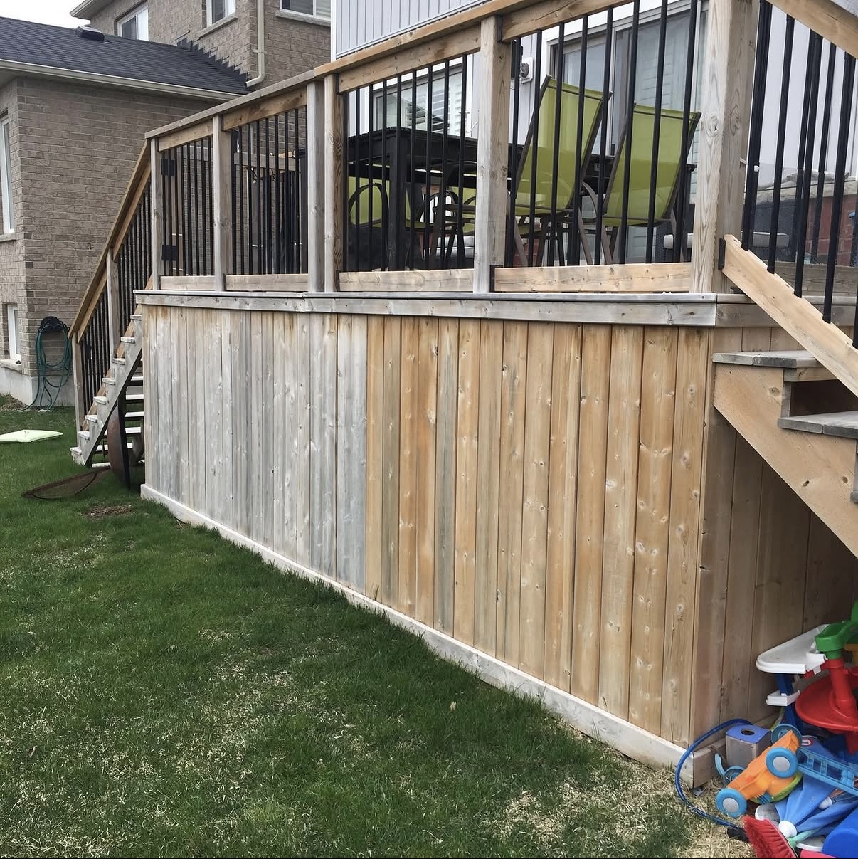 Avant — Teinture de patios